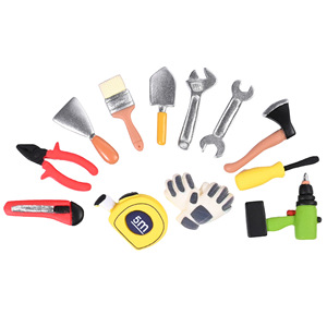 CHENXI Herramientas de simulación: Alicates, martillo y llave inglesa de resina para decoración de casas de muñecas infantiles - Product Image 1