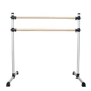 Houten Gym Bar Ballet Bar Gymnastiek Apparatuur Draagbare Ballerina Bar Dubbele Ballet Stretch Barre Voor Thuis