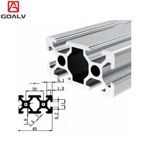 7000 Series Tslot profil aluminium Aloi produk profil ekstrusi aluminium kustom