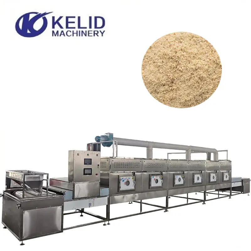 Equipo de esterilización de polvo de semillas de comino especias de microondas industrial