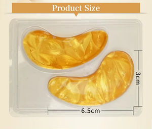 Masque pour les yeux en cristal d'or pur 24 carats OEM, gel frais, couvre-yeux relaxant, masque magique pour les yeux glacés - Product Image 3