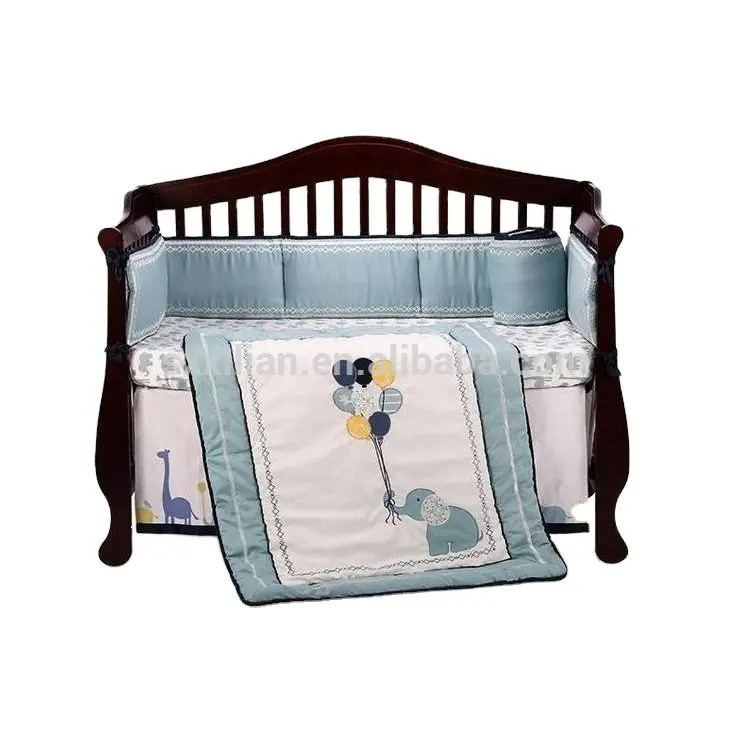 Set tempat tidur bayi kualitas tinggi set seprai gajah