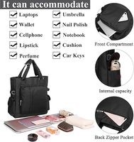 Toile Sac Fourre-Tout Étanche Nylon Multi Poche Sacs À Bandoulière Ordinateur Portable Sac De Travail Professeur Sac À Main et Sacs À Main pour Femmes Hommes Polyester