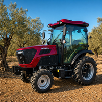 Tracteur à transmission par navette 8+8 avec cabine climatisée 4x4 75 CV, pompe et moteur pour applications routières agricoles européennes