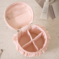 Pochette de maquillage Beilian matelassée, élégante et portable, idéale pour ranger les rouges à lèvres et les pinceaux de maquillage.
