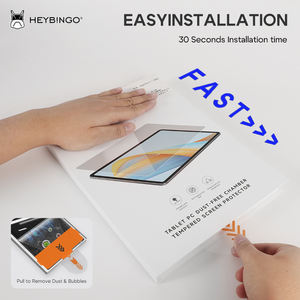 HEYBINGO E-touch Box <span class=keywords><strong>Verre</strong></span> <span class=keywords><strong>trempé</strong></span> facile à installer pour IPad/Ipad Air/Pro 12.4-13 pouces antistatique et bulle sans outils - Product Image 3