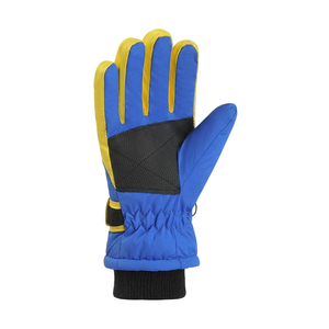 Gants de snowboard et de ski avec empiècements contrastants sur les côtés des doigts, paume texturée, sangle de poignet réglable, manchette intérieure en tricot pour sports d'hiver - Product Image 5