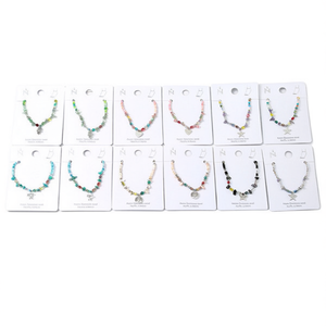 Set di Cavigliere in Acciaio Inossidabile con Perline, 12 Pezzi, Stile Bohemien Fatto a Mano, Gioielli da Donna, Regalo, Motivo Stella Turchese, Cavigliere alla Moda - Product Image 2