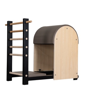 Escalera de Pilates de Grado Comercial, Madera de Arce Sólida, Portátil, Estable, con Almohadilla para Pies, para Gimnasio, Estudio, Hogar, Uso Personal - Product Image 4