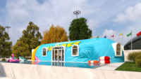 Nouveau Design de maison de chambre à coucher préfabriquée, Villa en forme de pétale, extérieur Glamping, jardin, bureau