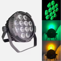 La scène extérieure Wifi à distance 12 pièces Led Par Rechargeable 12*18W étanche sans fil lavage batterie Led Par lumières