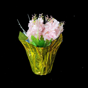 Couvre-<span class=keywords><strong>pot</strong></span> de fleurs en plastique en film d'aluminium Couvre-<span class=keywords><strong>pot</strong></span> de fleurs moderne coloré personnalisé pour la maison et le jardin - Product Image 3