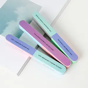 All'ingrosso nuovo stile personalizzato all'ingrosso colorato a 4 vie laterale nail filer block buffer