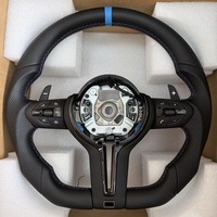 Volant sport personnalisé en cuir perforé M Sport avec étoile arc-en-ciel, compatible avec les séries 3 et 6, modèles E90, E92, E60, E70, F30-F35