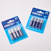 Batería de Zinc de Carbono KINGCELL Super Heavy Duty AA R6P 1.5V, Certificación ISO BSCI, OEM a Granel para Control Remoto y Radio