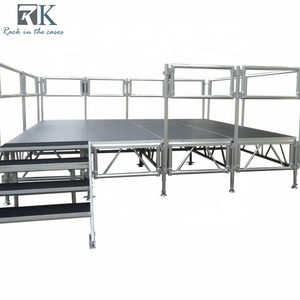 Escenario Portátil para Eventos y Conciertos, Plataforma de Madera para Eventos al Aire Libre de Gran Escala, Plataforma de Escenario de 4x8 - Product Image 1