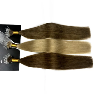 Extensiones de Cabello Nano de Plástico, Cabello Humano Virgen Remy, Negro Natural, Doble Trama, Anillas Nano Invisibles, Ligeras, Sin Daños - Product Image 5
