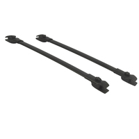 Barres de toit universelles en alliage d'aluminium anodisé noir pour Toyota Sienna 2011-2020, accessoires extérieurs