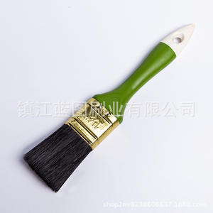 Pinceles Planos para Pintar, Cerdas de Cerdo, Mango de Plástico, Verde Hierba, 15-24 mm, para Pintar, Limpiar y Usar en Trabajos de Pintura - Product Image 1