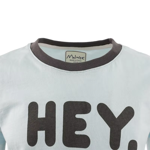 ชุดเซ็ตสองชิ้นสำหรับเด็กผู้ชาย HAPA ลายพิมพ์สีฟ้าอ่อน แขนสั้น ผ้าคอตตอนผสม สวมใส่สบาย สไตล์ Preppy สำหรับฤดูร้อน เหมาะสำหรับใส่ทุกวัน - Product Image 4