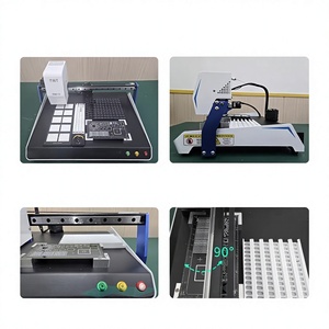 Machine de placement de composants LED <span class=keywords><strong>SMD</strong></span> haute précision Mini S1 avec double caméra de vision pour ligne d'assemblage de circuits imprimés, échantillonnage et montage de puces SMT - Product Image 1