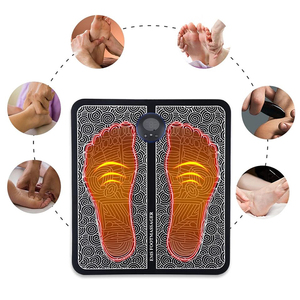 Nueva comodidad Tela <span class=keywords><strong>Homedics</strong></span> Vibración Ejercicio efectivo Músculos Aliviar el dolor Estera de masaje de <span class=keywords><strong>pies</strong></span> - Product Image 5