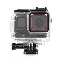 Boîtier sous-marin PULUZ pour Insta360 Ace Pro / Pro 2, étanche jusqu'à 60 m, avec adaptateur de base et vis (transparent)