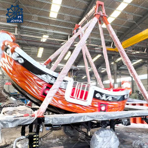 Attractez les clients : Bateau pirate vintage de qualité supérieure avec remorque, idéal pour parcs d'attractions, à vendre - Product Image 2