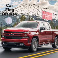 Drapeau de fenêtre de voiture personnalisé double face 12x18 pouces, toutes tailles, bannière personnalisée à clipser pour élection 2026 ou équipe sportive