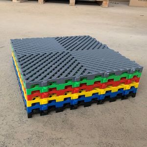 Dalles de sol emboîtables en vinyle PP non toxique pour <span class=keywords><strong>garage</strong></span>, à prix réduit, pour un espace de travail idéal - Product Image 6