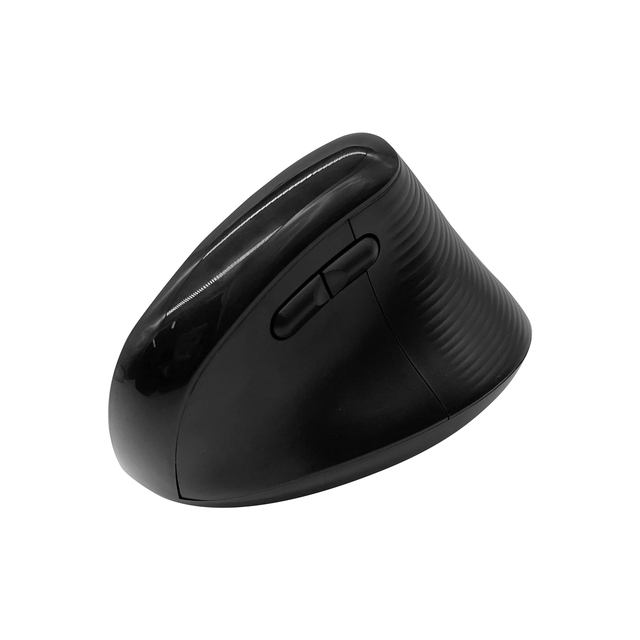 Factory New Design OEM Black Mute Vertical Wireless Mouse Dual-mode 2.4g&BT USB Mini LED Backlit Ergonomic Mouse Battery Screen