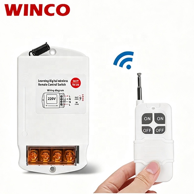 220V Wireless Industrial Remote Control Switch for Water Pump with 1km/3km/5km Range IP53 220V AC