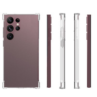 Étui souple transparent antichoc en TPU à couverture intégrale pour Samsung S26 Ultra A25 A34 A36 A55 M54 S24 FE S25 FE S26 FE