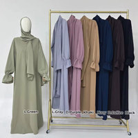 Nouveau style de Abaya modeste islamique vêtements Femmes Robe Nida à volants une pièce prière Abaya Robe femmes robe musulmane