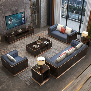 Современный стиль кожаные диваны для гостиной светлые роскошные диваны Sectionals Диван Производитель на заказ диван мебель для дома - Product Image 2