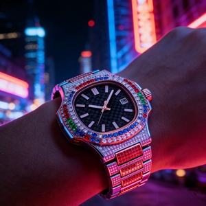 Bijoux Vvs Moissanite Montres pour femmes et hommes Mode personnalisée Vintage hommes Strass de forme carrée entièrement <span class=keywords><strong>Ice</strong></span> Out - Product Image 3