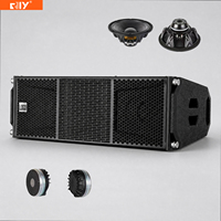 Système de sonorisation Line Array amplifié RM212A, enceinte active bidirectionnelle de 10 pouces avec matériel de fixation pour utilisation en extérieur lors de festivals et spectacles