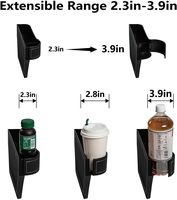 Boîte de rangement multifonction pour siège de voiture avec porte-gobelet réglable, organisateur pour console latérale de voiture, remplisseur d'espace entre les sièges