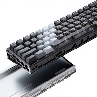 Clavier mécanique ALUX60 en alliage d'aluminium USB à axe magnétique CNC, remplacement à chaud de toutes les touches, taux de polling 8K, support rétroéclairé RT001