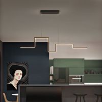 Lustre moderne en aluminium certifié LED Art Déco pour salle de bain, salon, salle à manger, luminaire suspendu créatif, CRI élevé 90