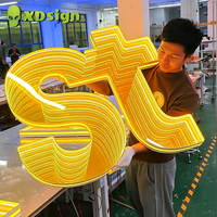 Enseignes publicitaires 3D personnalisées Infinity Abyss, affichages en acrylique transparent, enseignes électroniques, enseignes extérieures pour magasins, bars et food trucks, enseignes au néon