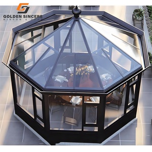 ห้องอาบแดดกระจกสไตล์วิคตอเรีย GS พร้อมหลังคาโค้งและกรอบตกแต่ง - Product Image 6