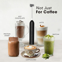 Mousseur à lait automatique USB mini en acier inoxydable, électrique portable, fonctionnement à une touche, mélangeur à café écologique M006
