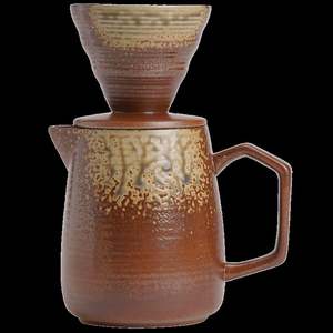 Juego de Cafetera de Goteo Portátil de Cerámica Ecológica Estilo Japandi de 640 ml, Herramientas de Barista Personalizadas - Product Image 6