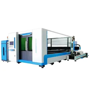 Máquina de corte do laser da fibra da tabela do metal e do tubo