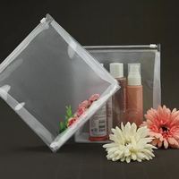 Sacs givrés avec impression personnalisée, sacs à glissière en PVC à fermeture éclair pour les vêtements, emballage des vêtements