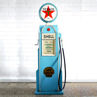 Modelo de Gasolinera Vintage Hecho a Medida, Dispensador de Metal, Accesorios de Fotografía, Decoración de Metal para Bares y Cafeterías