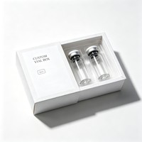 Envase Personalizable para Botellas de 3ml, 5ml y 10ml, Caja Plegable de Papel con Bandeja de Plástico para Productos Farmacéuticos