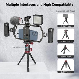 Kit de montage vidéo de téléphone universel SmallRig pour <span class=keywords><strong>iPhone</strong></span> 15 14 <span class=keywords><strong>13</strong></span> 12 <span class=keywords><strong>Pro</strong></span> <span class=keywords><strong>Max</strong></span>, <span class=keywords><strong>cage</strong></span> de téléphone portable en aluminium avec poignées, vidéo - Product Image 6