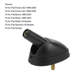เสาอากาศติดรถยนต์สำหรับ Fiat Punto Brava Doblo Seicento พลาสติกสีดำและฐานเสาอากาศวิทยุเหล็กคาร์บอน - Product Image 5